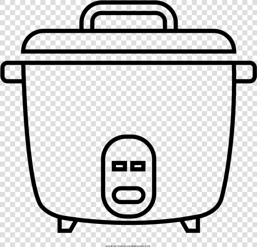 Crock Pot Coloring Page Clipart   Png Download   Rice Cooker For Coloring  Transparent PngTransparent PNG