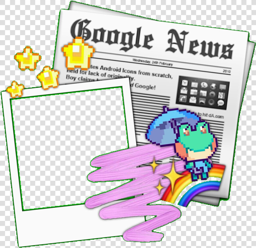  kawaii  cute  rainbow  colorful  stars  pixels  pixel   Newspaper Png Hd  Transparent PngTransparent PNG