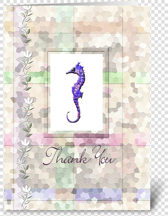 Sea Horse  Thank You Card Greeting Card   Northern Seahorse  HD Png DownloadTransparent PNG