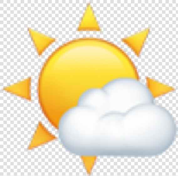 Emojis Emoji Sun Clouds Overlay Overlays Tumblr Aesthet   Sun Emoji Overlays  HD Png DownloadTransparent PNG