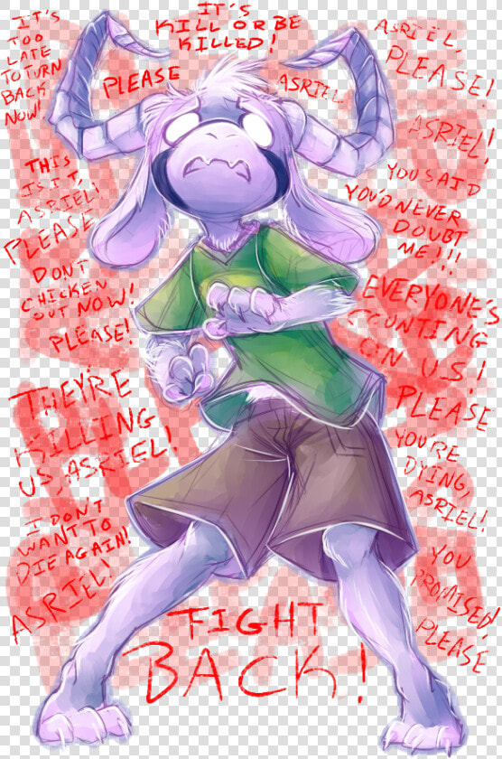 It S べ00 Late Totrn Asrt El レレ 「 Please Baplease Now   Asriel With Chara  39 s Soul  HD Png DownloadTransparent PNG