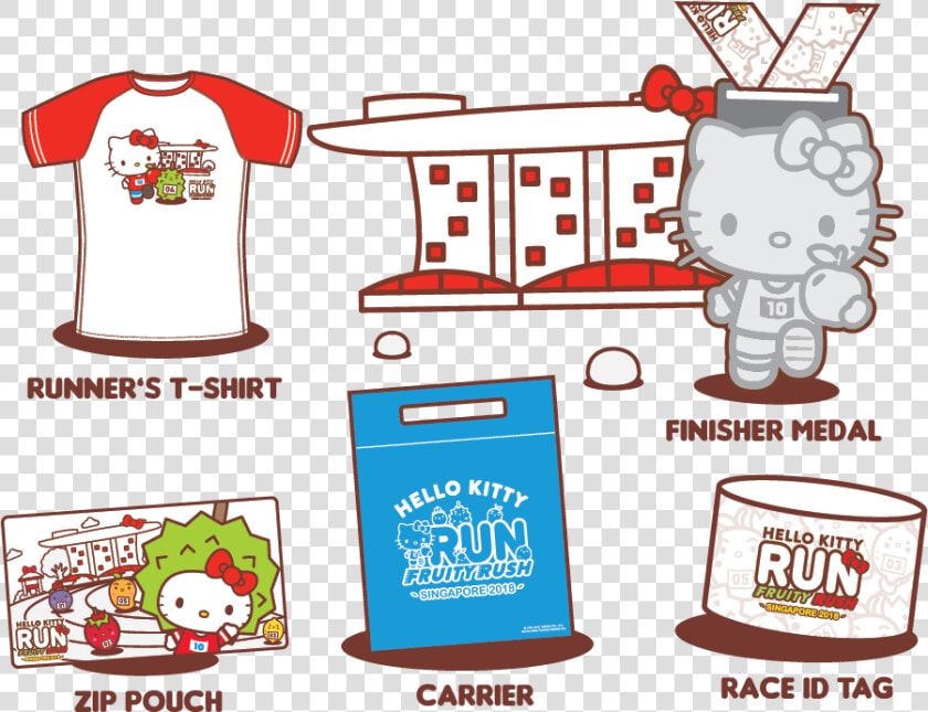 Hkr2018 20 Crop U54441 Crc   Hello Kitty Run 2018 Singapore  HD Png DownloadTransparent PNG