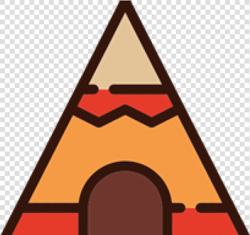 Tent Clipart Triangle   Tipi Cartoon  HD Png DownloadTransparent PNG