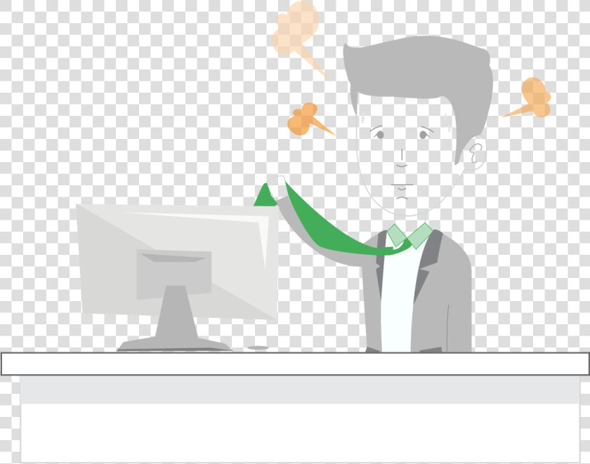 Unhappy Angry Customer Client Frustrated Not Working   Cartoon  HD Png DownloadTransparent PNG