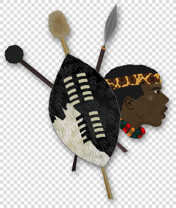 Zulu Warrior Clip Arts   Zulu Warrior Shield And Spear  HD Png DownloadTransparent PNG