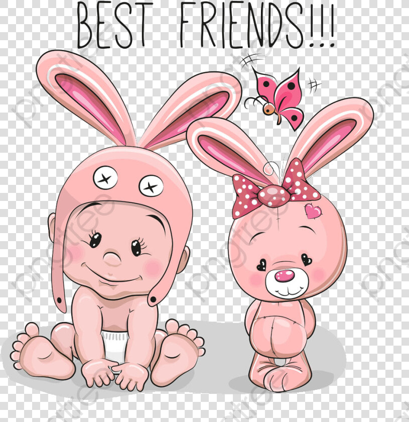 Rabbit Clipart Baby   Dibujos De Bebes Tiernos  HD Png DownloadTransparent PNG