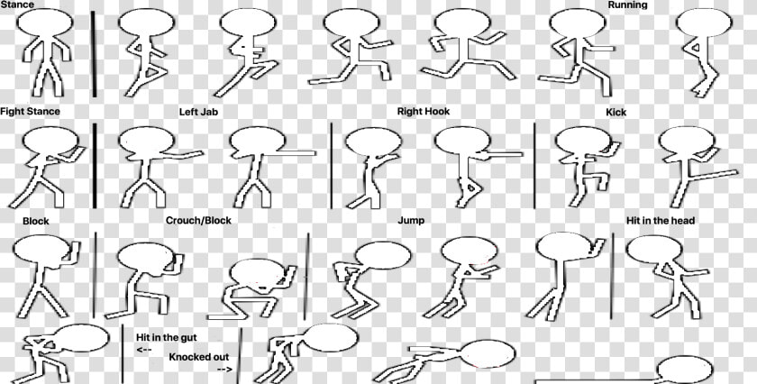 Fighting Stance Animation Stickman  HD Png DownloadTransparent PNG