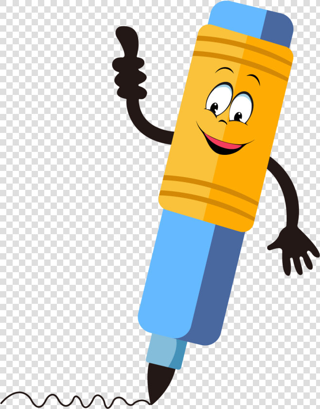 School Supplies Writing Pen Cartoon Png And Vector   Cartoon Image Of A Pen  Transparent PngTransparent PNG