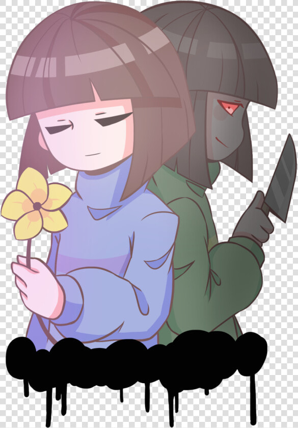 Frisk And Chara By A   Cool Undertale Drawings Chara  HD Png DownloadTransparent PNG