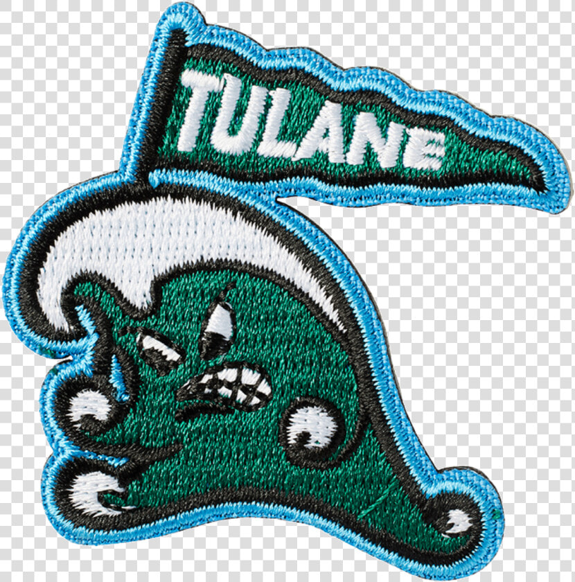 Tulane Wave With Flag Sticker Patch  HD Png DownloadTransparent PNG