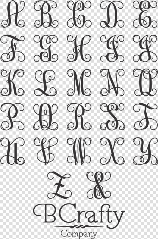 Wooden Initials   Vine Monogram Font Free  HD Png DownloadTransparent PNG