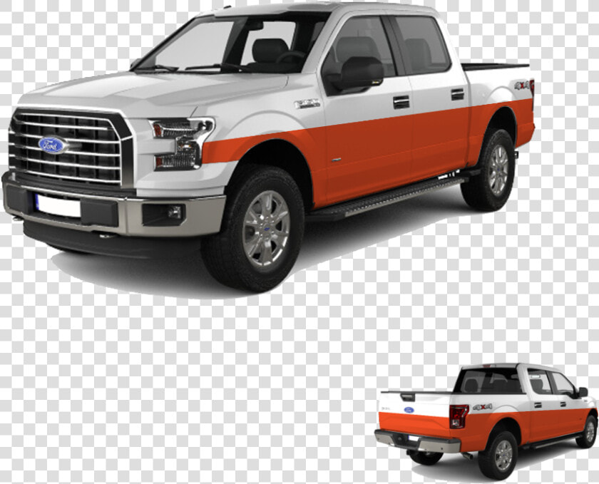 Pickup Truck Partial Wrap   Ford F series  HD Png DownloadTransparent PNG