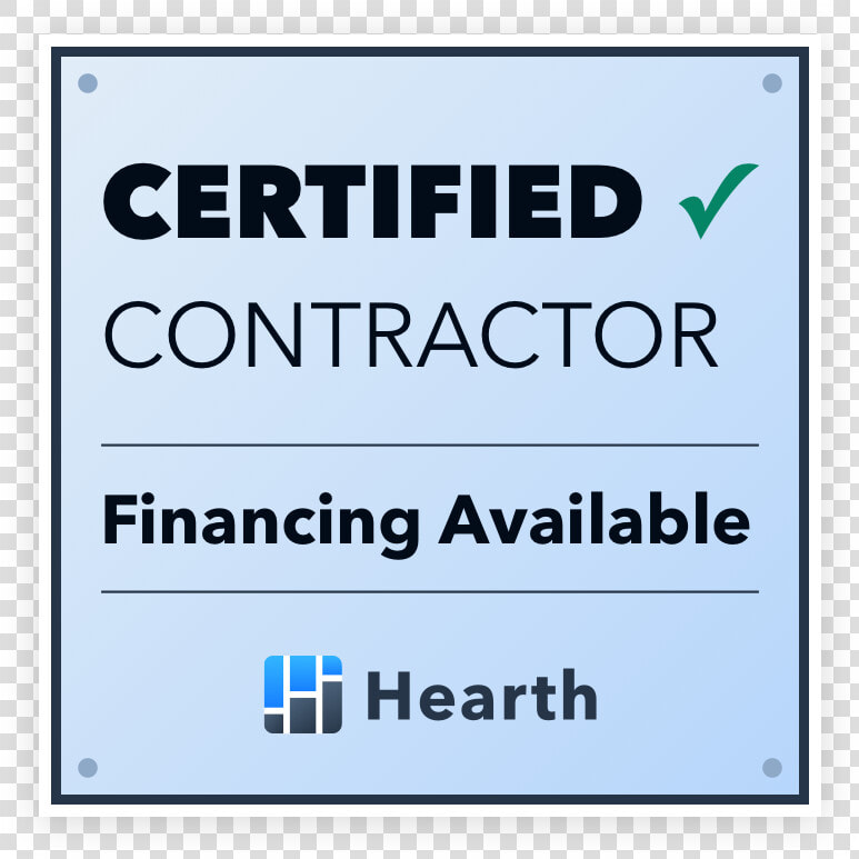 Hearth Financing Certified   Hearth Certified Contractor  HD Png DownloadTransparent PNG