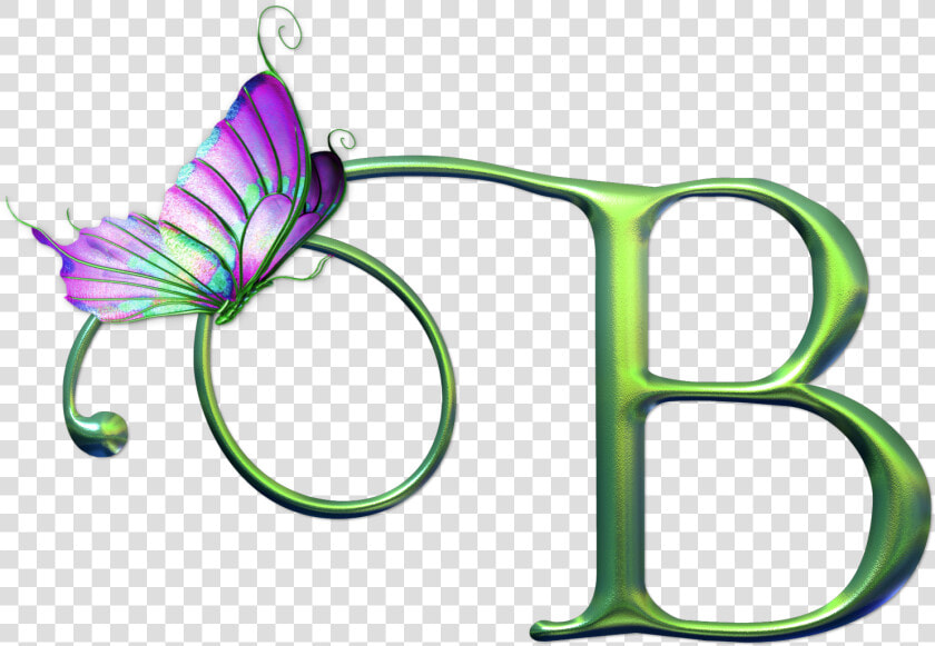 B Printable Alphabet Letters  Alphabet Art  Alphabet   Letras Con Mariposas  HD Png DownloadTransparent PNG