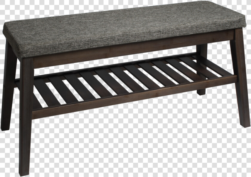 Fabric Wooden Bench With Cushion   Canac Banc  HD Png DownloadTransparent PNG