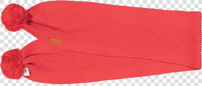 Scarf With Tufts  Bright Red   Beanie  HD Png DownloadTransparent PNG