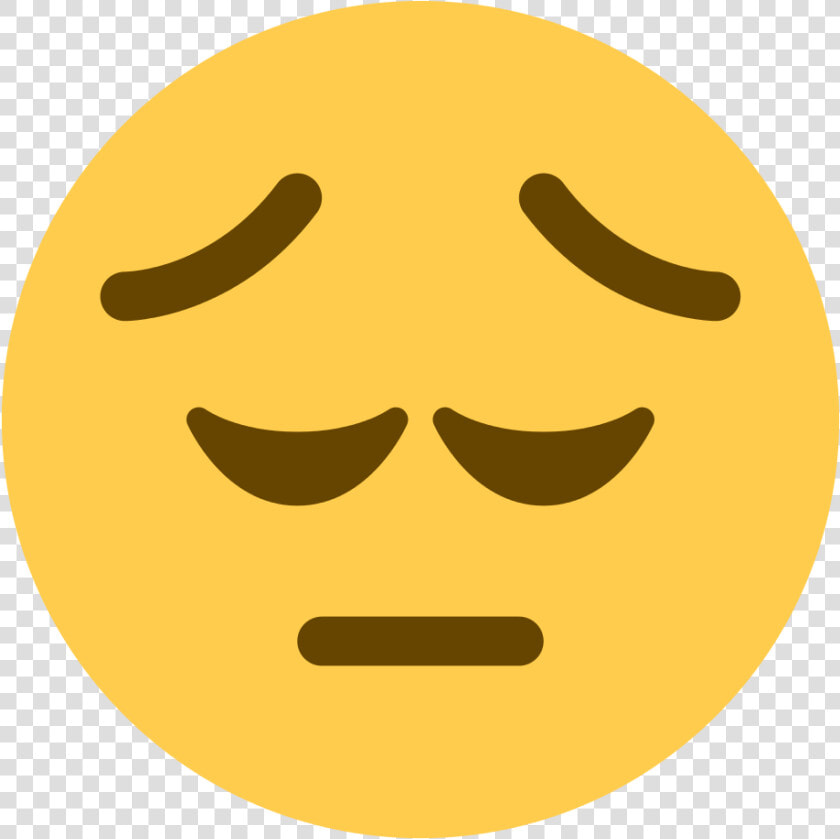 Emoji Smiley Face Smirk   Pensive Emoji Twitter  HD Png DownloadTransparent PNG