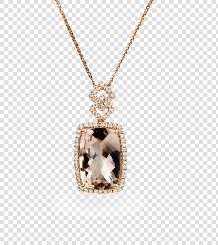 14k Rose Gold Elongated Morgan Pendant With Diamond   Locket  HD Png DownloadTransparent PNG