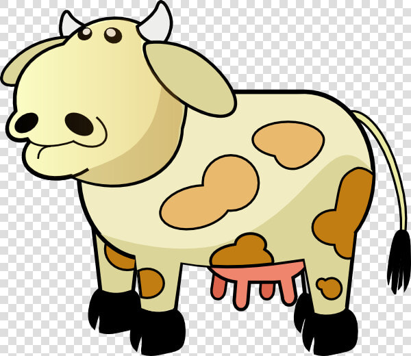 Free Vector Color Cow Clip Art   Moving Picture Of A Cow  HD Png DownloadTransparent PNG