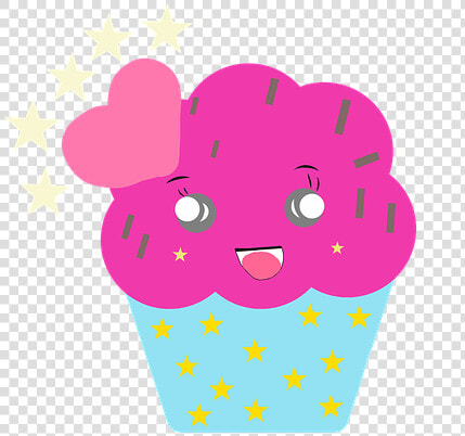 Vectors  Cute  Cupcake  Cupcake Pink  Cupcake Blue  HD Png DownloadTransparent PNG