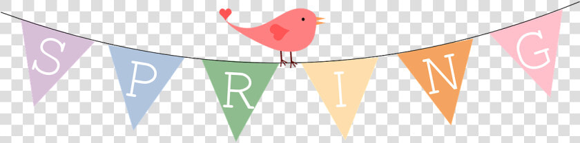 Banner Bird Triangle Free Picture   Spring Bunting Clip Art  HD Png DownloadTransparent PNG