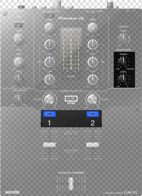 Transparent Dj Mixer Png   Pioneer Djm S3  Png DownloadTransparent PNG