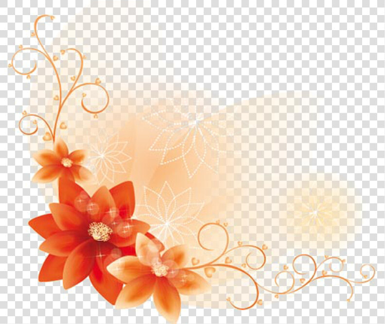 Flower Borders And Frames Clipart   Flower Page Corner Design  HD Png DownloadTransparent PNG