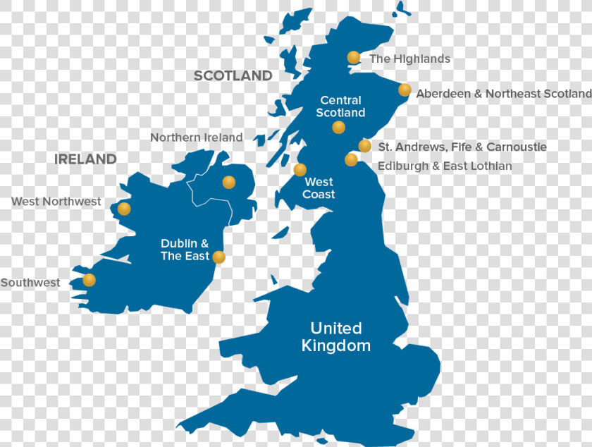 Golf Map   Great Britain  HD Png DownloadTransparent PNG