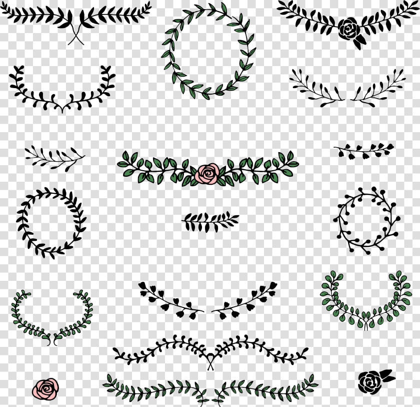 Over 250 Wedding Elements Vector   Laurel Vector Free  HD Png DownloadTransparent PNG