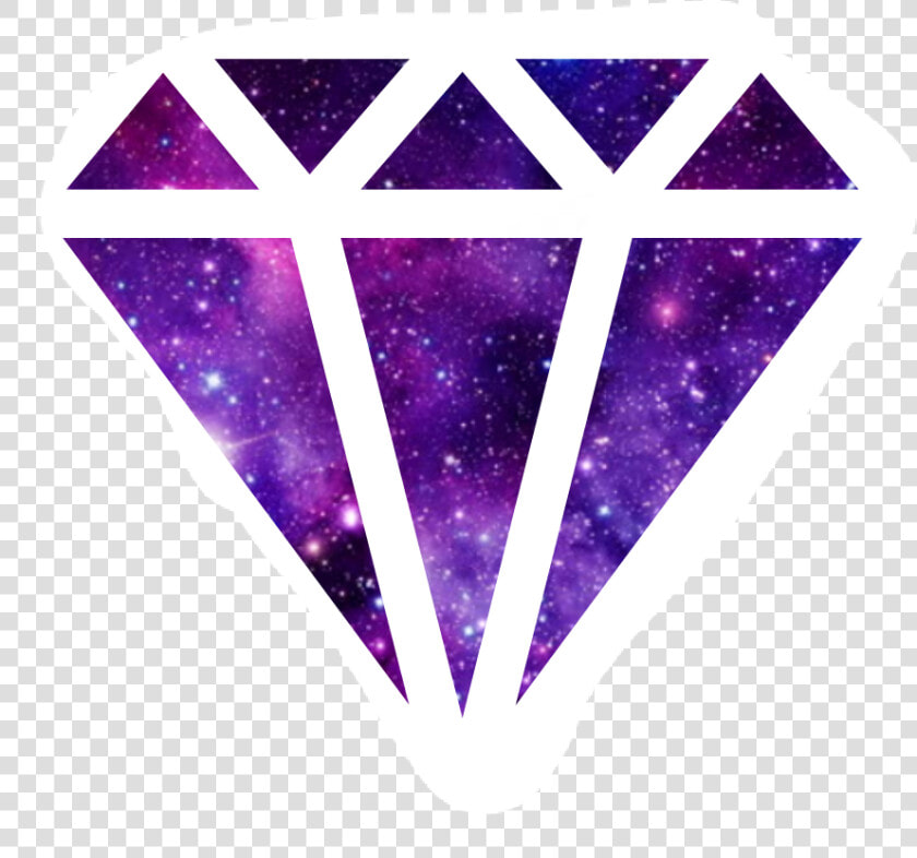 Galaxy Diamond Tumblr Transparent Png Galaxy Diamond   Cool Pictures With Shapes  Png DownloadTransparent PNG