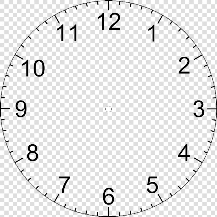 Free Download Clock Template With Hands Clipart Clock   Circle  HD Png DownloadTransparent PNG