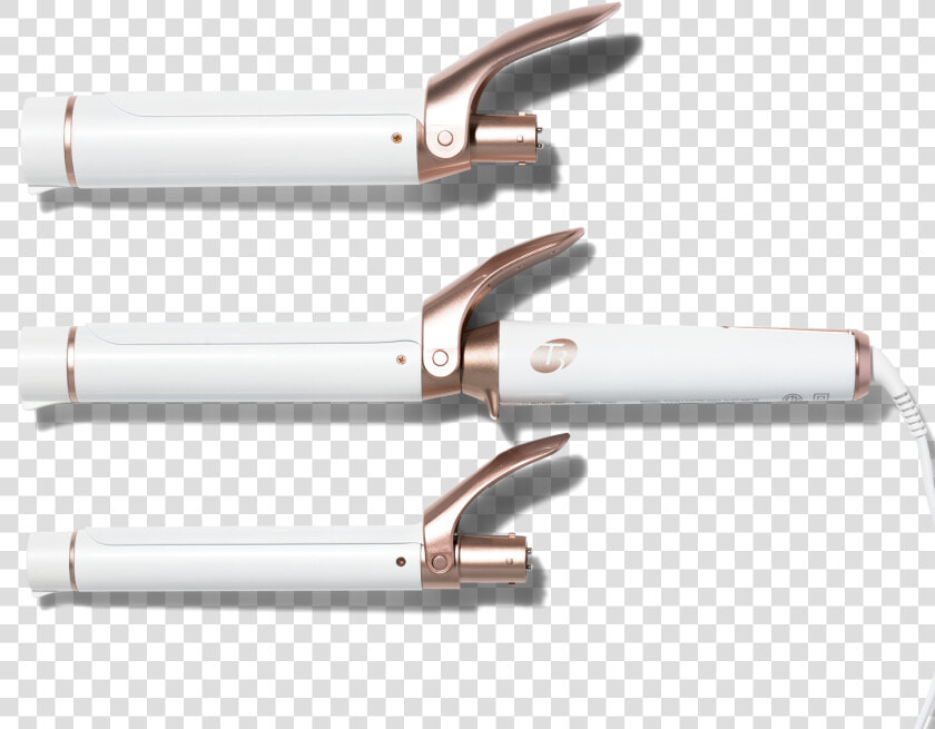 Transparent Twirl Png   Curling Iron White And Rose Gold  Png DownloadTransparent PNG