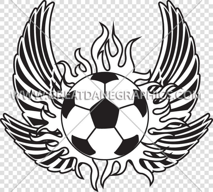 Flaming Soccer Wings Production Clipart   Png Download   Flaming Soccer Ball Drawing Easy  Transparent PngTransparent PNG