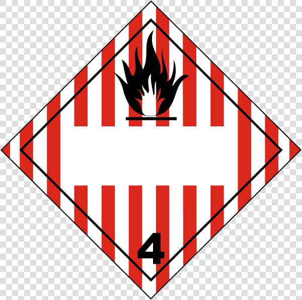 Class 4 Flammable Solids  HD Png DownloadTransparent PNG