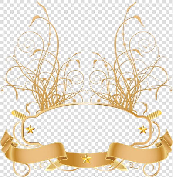 Transparent Gold Ribbon Png   Gold Ribbon Banner Transparent  Png DownloadTransparent PNG