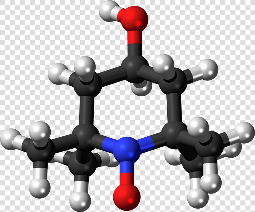 4 Hydroxy Tempo Radical Ball   2 2 6 6 Tetramethyl Piperidin 1 Yl Tempo  HD Png DownloadTransparent PNG