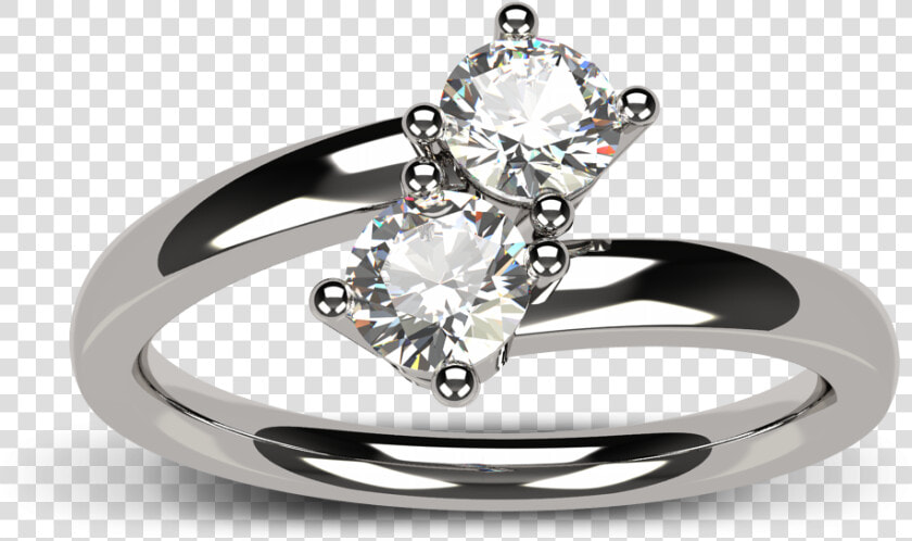 Ring With Two Stones   Png Download   Engagement Ring  Transparent PngTransparent PNG