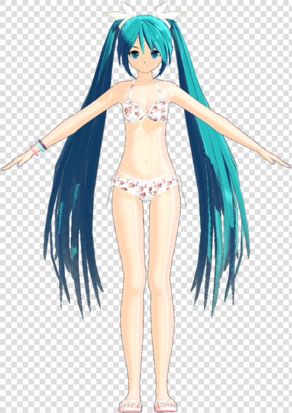 Miku 2nd Bikini By Hatuki   Anime  HD Png DownloadTransparent PNG