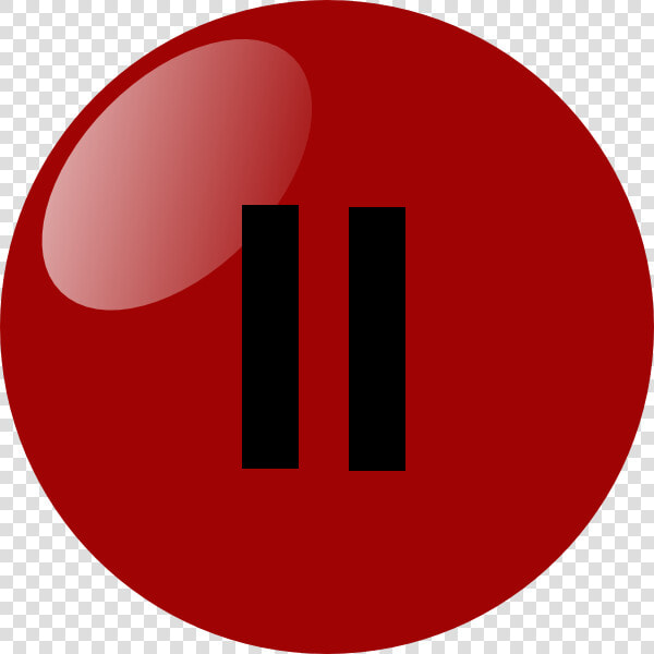 Pause Button Dark Red Svg Clip Arts   Pause And Play Button  HD Png DownloadTransparent PNG