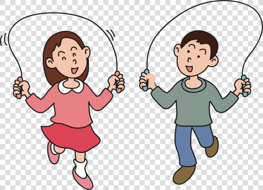 Clip Art Transparent Cartoon People Clipart Jumping   Skipping Clipart  HD Png DownloadTransparent PNG