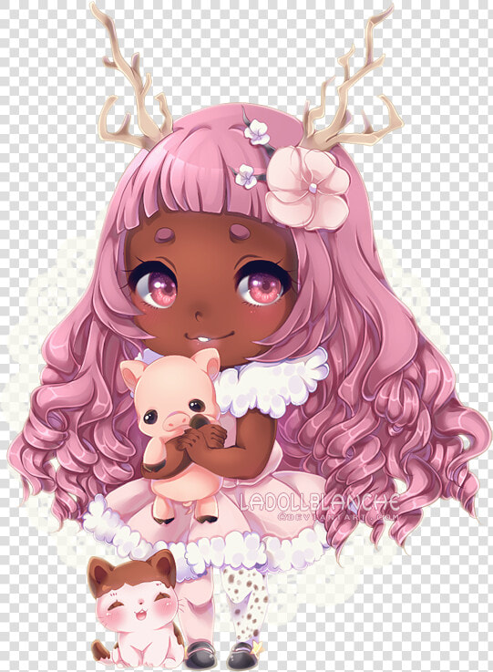 Dessin Kawaii Fille Animaux  HD Png DownloadTransparent PNG