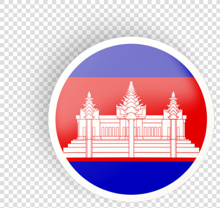 Round Concave Icon   Cambodia Flag Icon Png  Transparent PngTransparent PNG