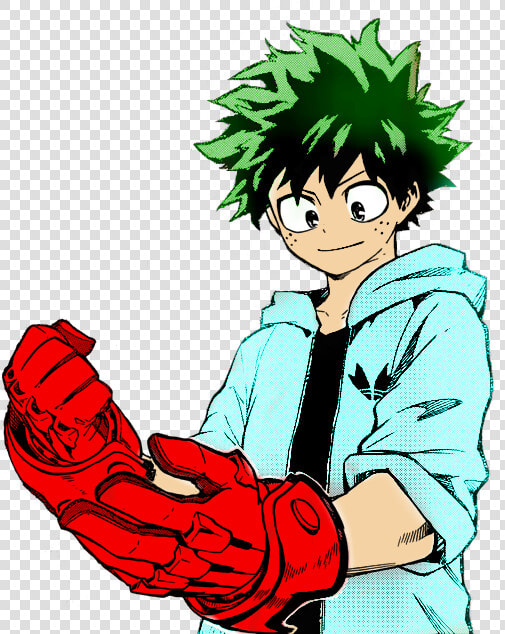 Mangacoloring Bnha Deku Midoriya Izuku Manga Allmight   My Hero Academia Deku Gloves  HD Png DownloadTransparent PNG