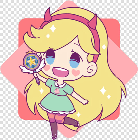  butterfly  starbutterfly  love  pink  kawaii  cute   Star Vs The Forces Of Evil Chibi  HD Png DownloadTransparent PNG