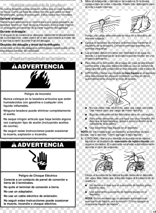 Instructivo De Una Lavadora Advertencias  HD Png DownloadTransparent PNG