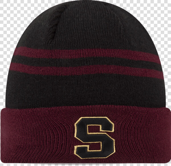 Saprissa Beanie Hat 2 Stripe Cuff Maroon   Beanie  HD Png DownloadTransparent PNG