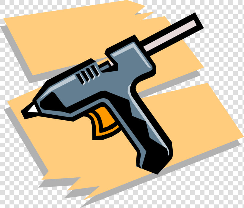 Vector Illustration Of Electric Hot Adhesive Glue Gun   Adhesive Glue Clipart  HD Png DownloadTransparent PNG