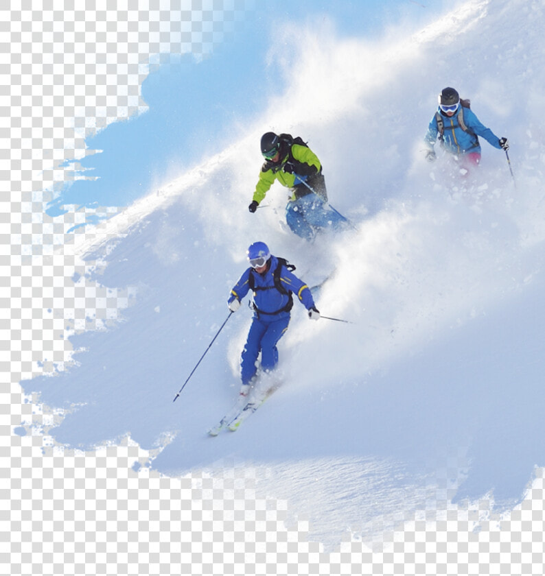 Transparent Snowfall Png   Skier Turns  Png DownloadTransparent PNG