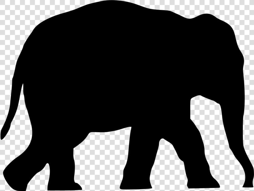 Onlinelabels Clip Art   Elephant Silhouette Clipart  HD Png DownloadTransparent PNG