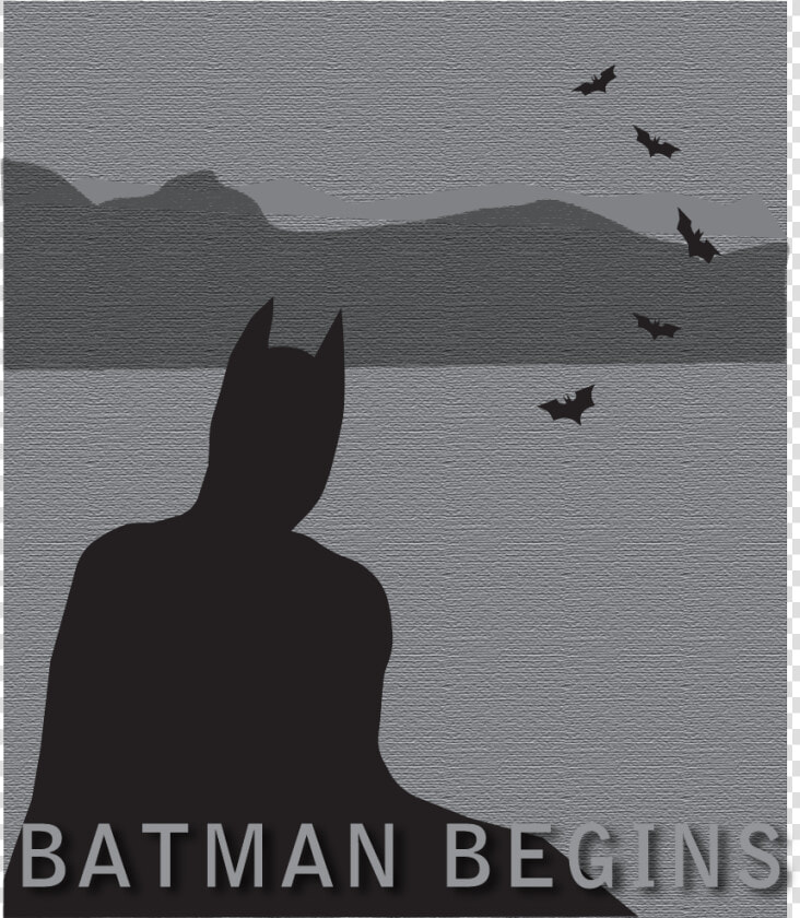 Batman Begins Minimalist Poster  HD Png DownloadTransparent PNG